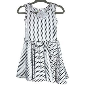 NEW Dot Dot Smile Black Star White Tank Dress 12-24M